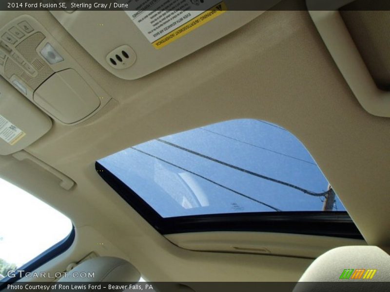 Sterling Gray / Dune 2014 Ford Fusion SE