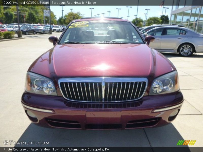 Bordeaux Red Metallic / Beige 2002 Hyundai XG350 L Sedan