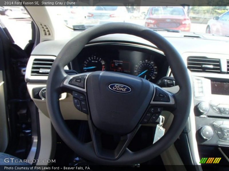 Sterling Gray / Dune 2014 Ford Fusion SE