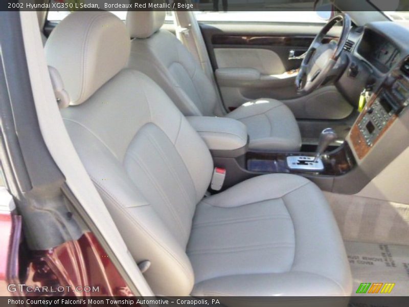 Bordeaux Red Metallic / Beige 2002 Hyundai XG350 L Sedan