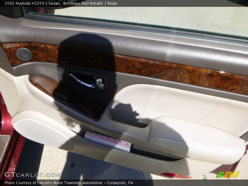 Bordeaux Red Metallic / Beige 2002 Hyundai XG350 L Sedan