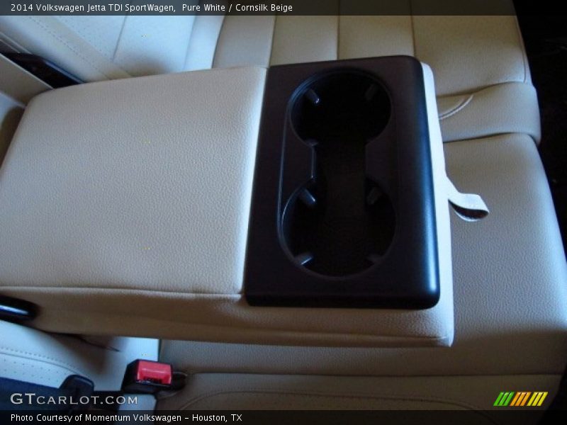 Pure White / Cornsilk Beige 2014 Volkswagen Jetta TDI SportWagen