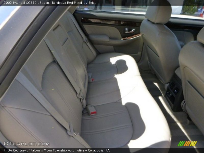 Bordeaux Red Metallic / Beige 2002 Hyundai XG350 L Sedan