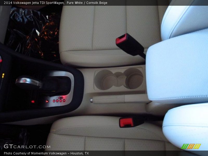 Pure White / Cornsilk Beige 2014 Volkswagen Jetta TDI SportWagen