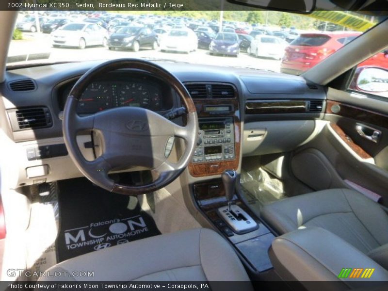 Bordeaux Red Metallic / Beige 2002 Hyundai XG350 L Sedan