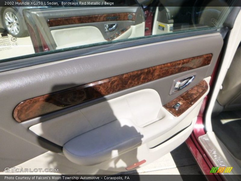 Bordeaux Red Metallic / Beige 2002 Hyundai XG350 L Sedan