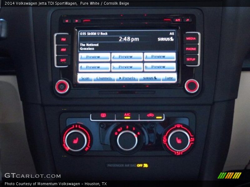 Pure White / Cornsilk Beige 2014 Volkswagen Jetta TDI SportWagen
