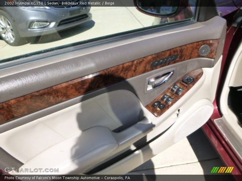 Bordeaux Red Metallic / Beige 2002 Hyundai XG350 L Sedan