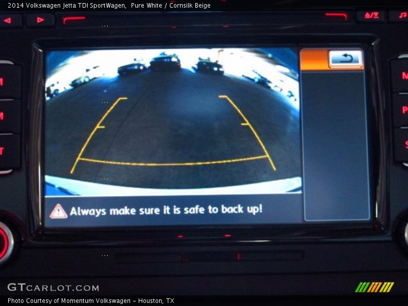 Pure White / Cornsilk Beige 2014 Volkswagen Jetta TDI SportWagen