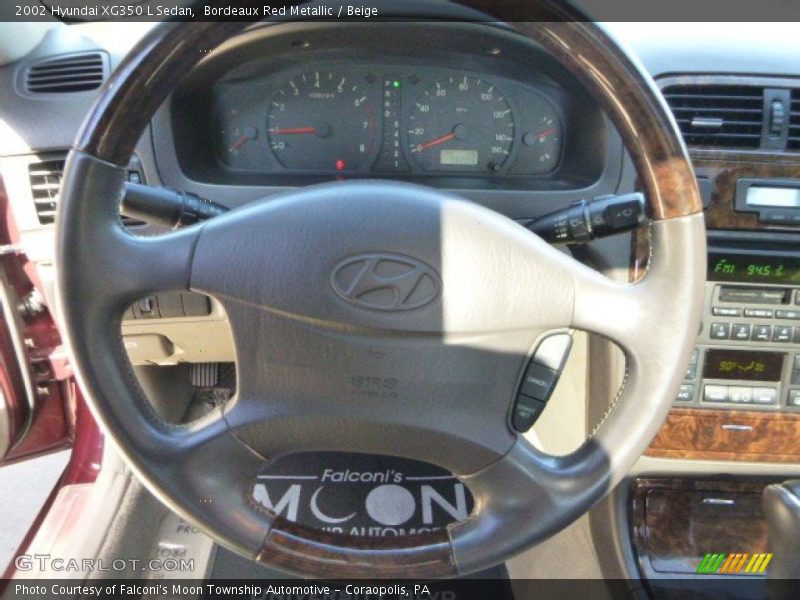 Bordeaux Red Metallic / Beige 2002 Hyundai XG350 L Sedan