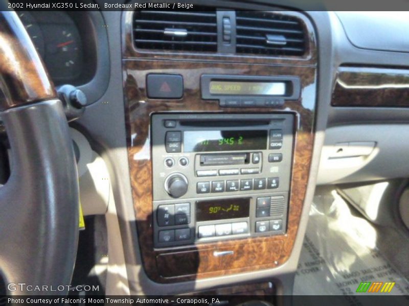 Bordeaux Red Metallic / Beige 2002 Hyundai XG350 L Sedan