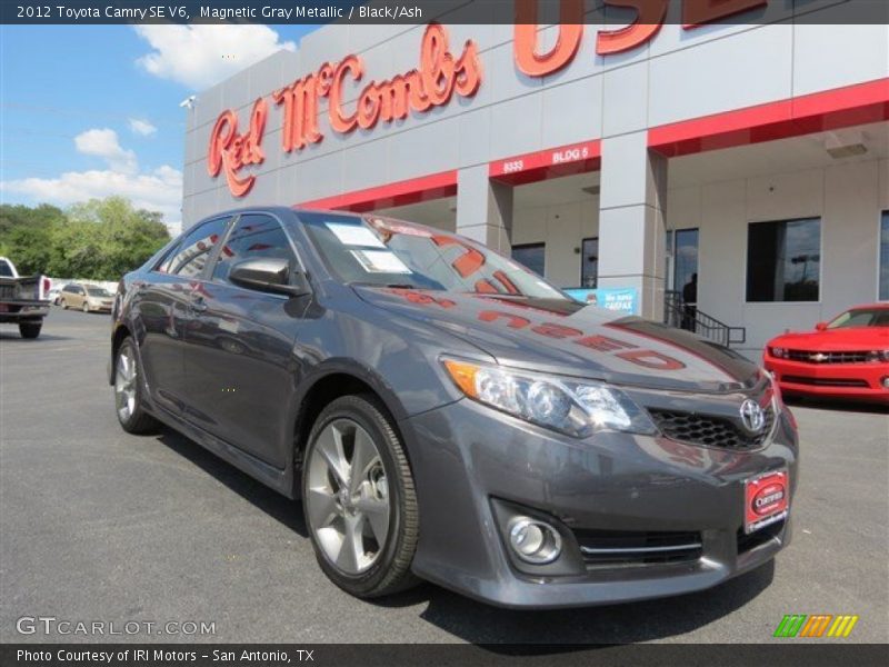 Magnetic Gray Metallic / Black/Ash 2012 Toyota Camry SE V6