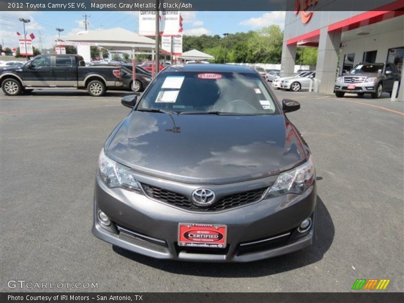 Magnetic Gray Metallic / Black/Ash 2012 Toyota Camry SE V6