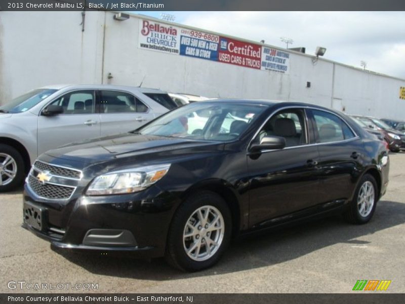 Black / Jet Black/Titanium 2013 Chevrolet Malibu LS
