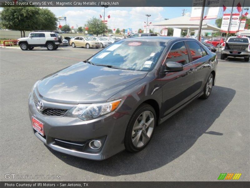 Magnetic Gray Metallic / Black/Ash 2012 Toyota Camry SE V6