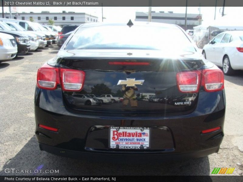 Black / Jet Black/Titanium 2013 Chevrolet Malibu LS