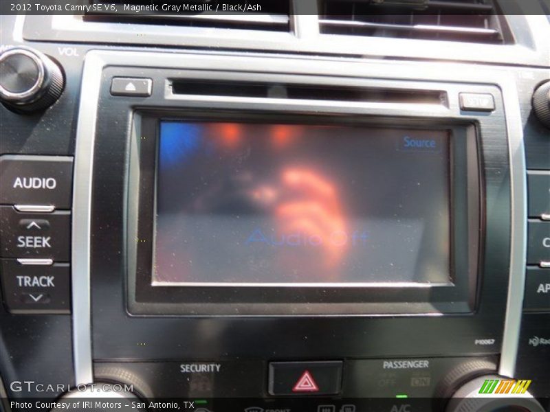 Magnetic Gray Metallic / Black/Ash 2012 Toyota Camry SE V6