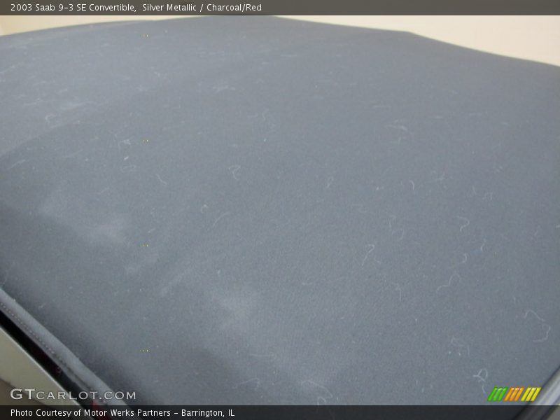 Silver Metallic / Charcoal/Red 2003 Saab 9-3 SE Convertible