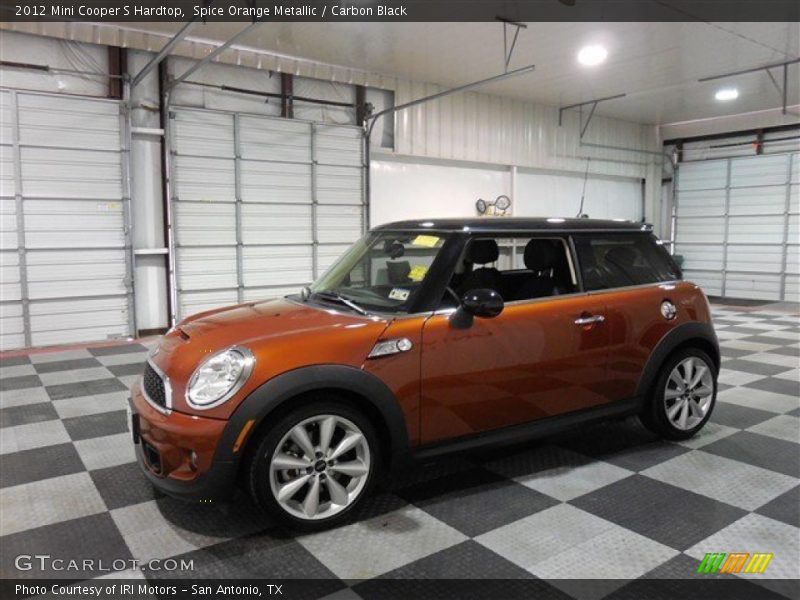 Spice Orange Metallic / Carbon Black 2012 Mini Cooper S Hardtop
