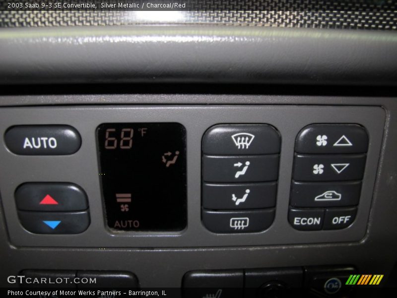 Silver Metallic / Charcoal/Red 2003 Saab 9-3 SE Convertible