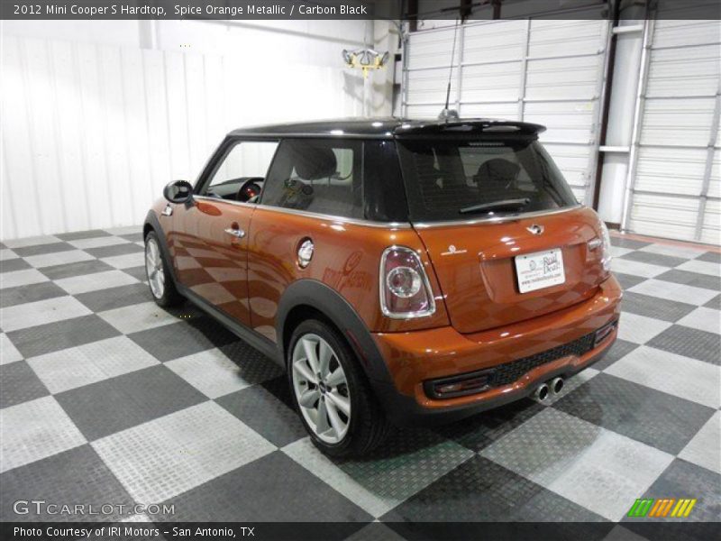 Spice Orange Metallic / Carbon Black 2012 Mini Cooper S Hardtop