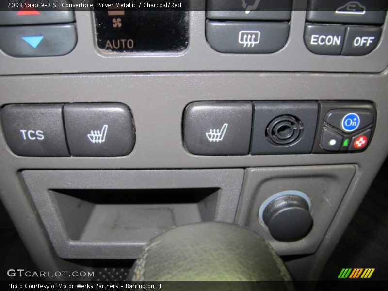 Silver Metallic / Charcoal/Red 2003 Saab 9-3 SE Convertible