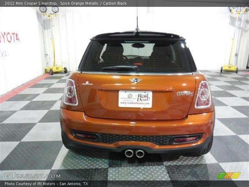 Spice Orange Metallic / Carbon Black 2012 Mini Cooper S Hardtop