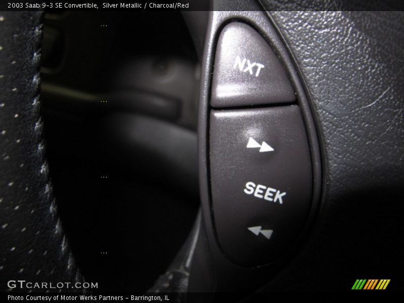 Silver Metallic / Charcoal/Red 2003 Saab 9-3 SE Convertible