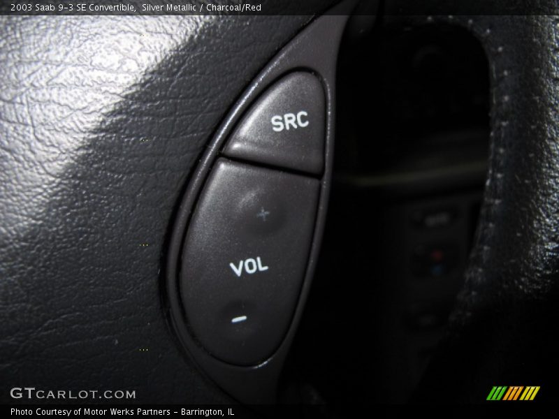 Silver Metallic / Charcoal/Red 2003 Saab 9-3 SE Convertible