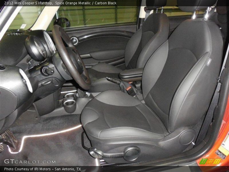 Spice Orange Metallic / Carbon Black 2012 Mini Cooper S Hardtop