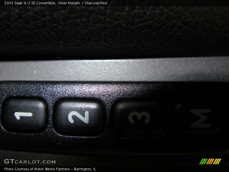 Silver Metallic / Charcoal/Red 2003 Saab 9-3 SE Convertible