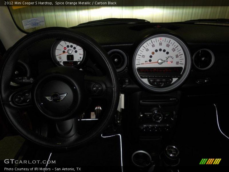 Spice Orange Metallic / Carbon Black 2012 Mini Cooper S Hardtop