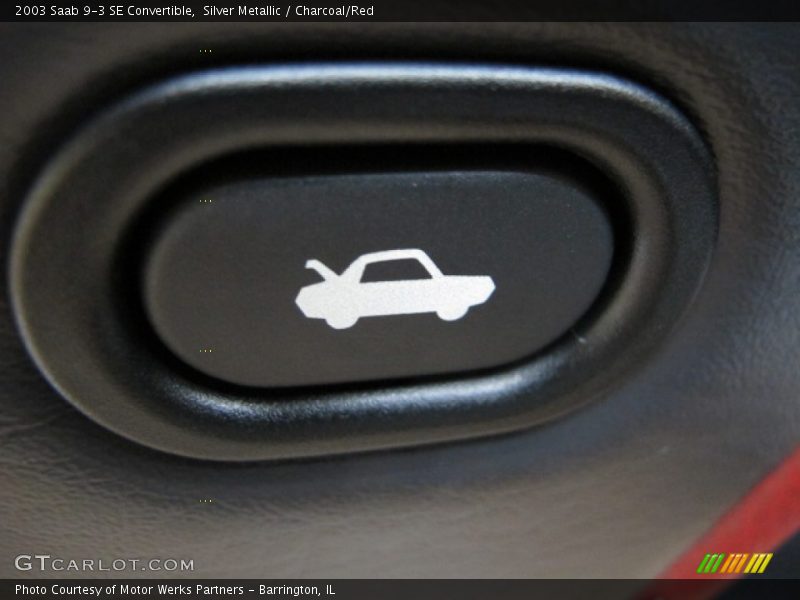 Silver Metallic / Charcoal/Red 2003 Saab 9-3 SE Convertible