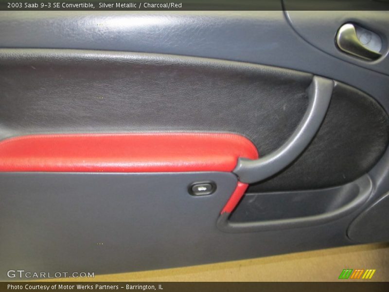 Silver Metallic / Charcoal/Red 2003 Saab 9-3 SE Convertible