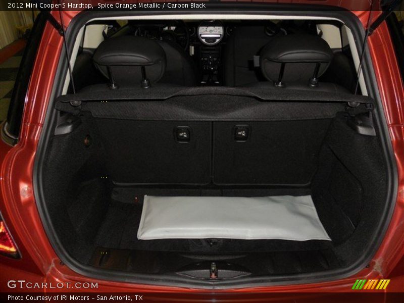 Spice Orange Metallic / Carbon Black 2012 Mini Cooper S Hardtop