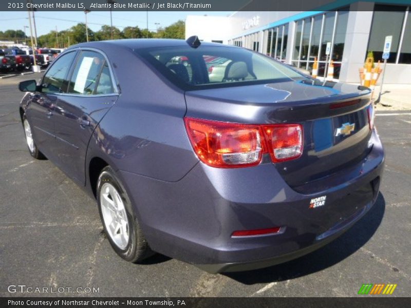 Atlantis Blue Metallic / Jet Black/Titanium 2013 Chevrolet Malibu LS