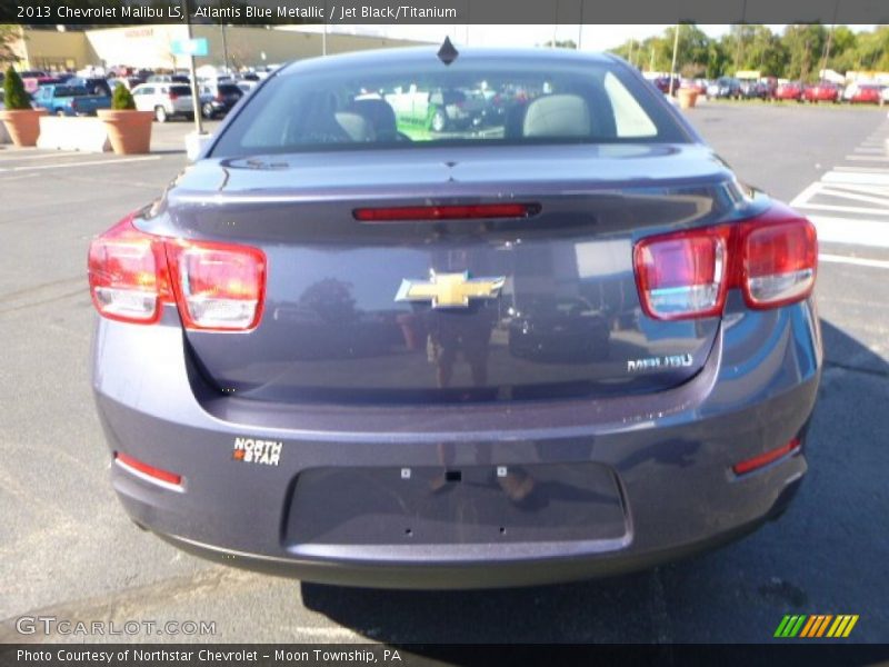 Atlantis Blue Metallic / Jet Black/Titanium 2013 Chevrolet Malibu LS