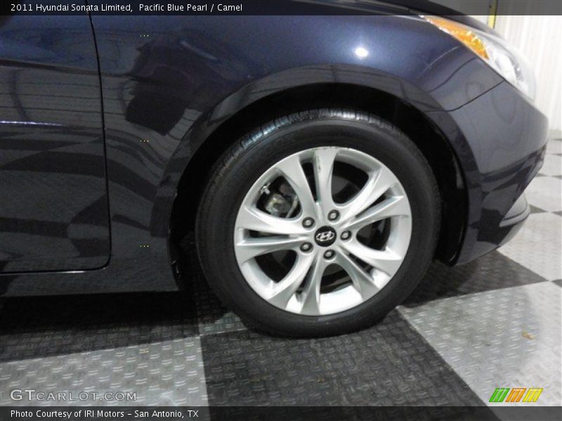 Pacific Blue Pearl / Camel 2011 Hyundai Sonata Limited