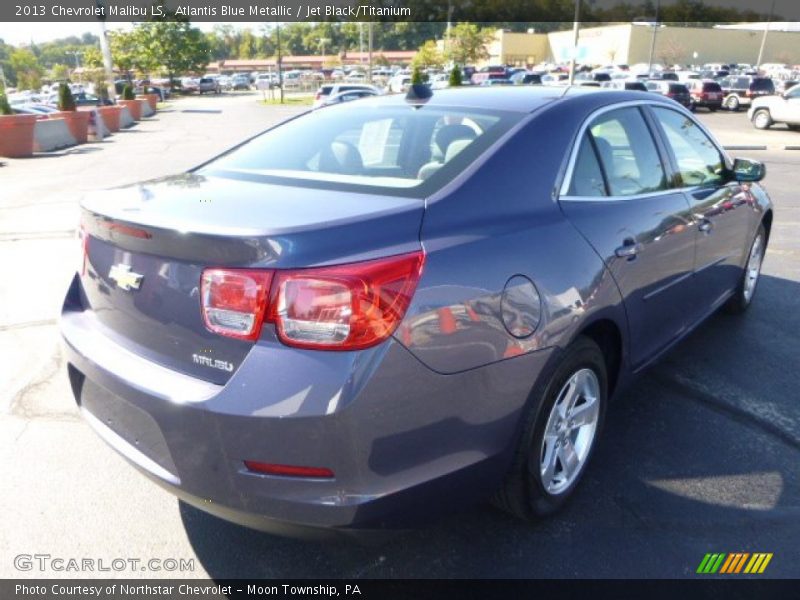 Atlantis Blue Metallic / Jet Black/Titanium 2013 Chevrolet Malibu LS