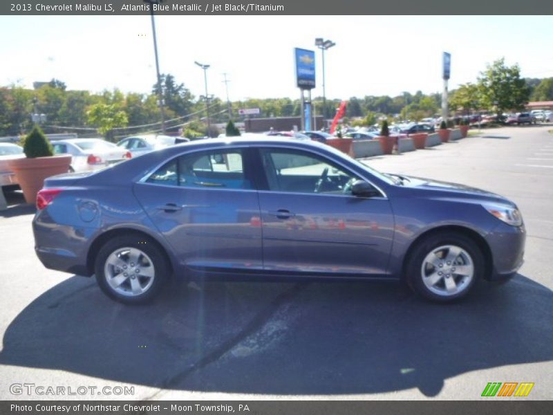Atlantis Blue Metallic / Jet Black/Titanium 2013 Chevrolet Malibu LS