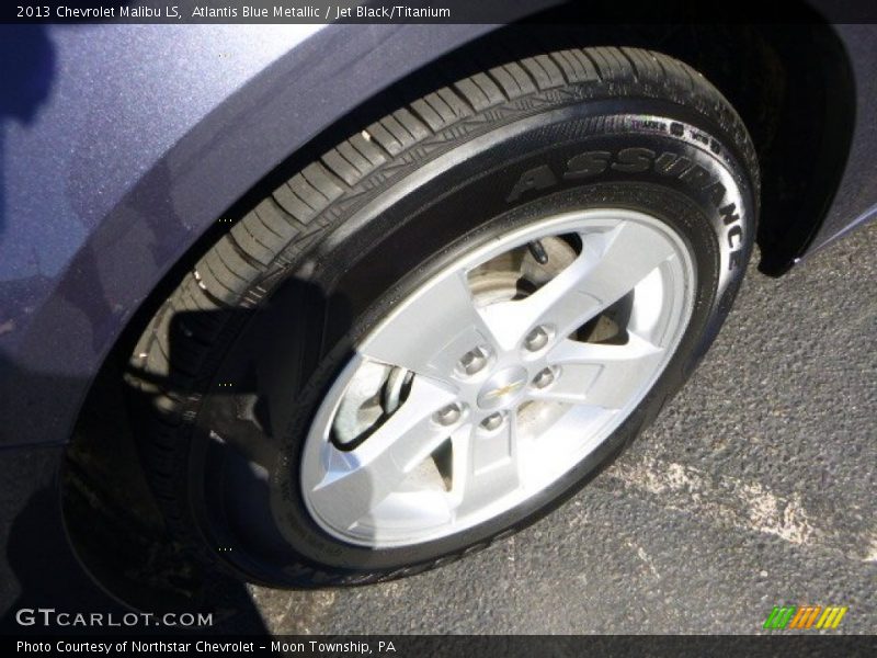Atlantis Blue Metallic / Jet Black/Titanium 2013 Chevrolet Malibu LS