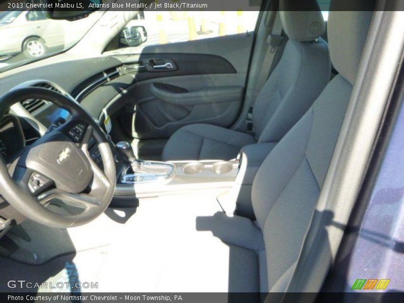 Atlantis Blue Metallic / Jet Black/Titanium 2013 Chevrolet Malibu LS