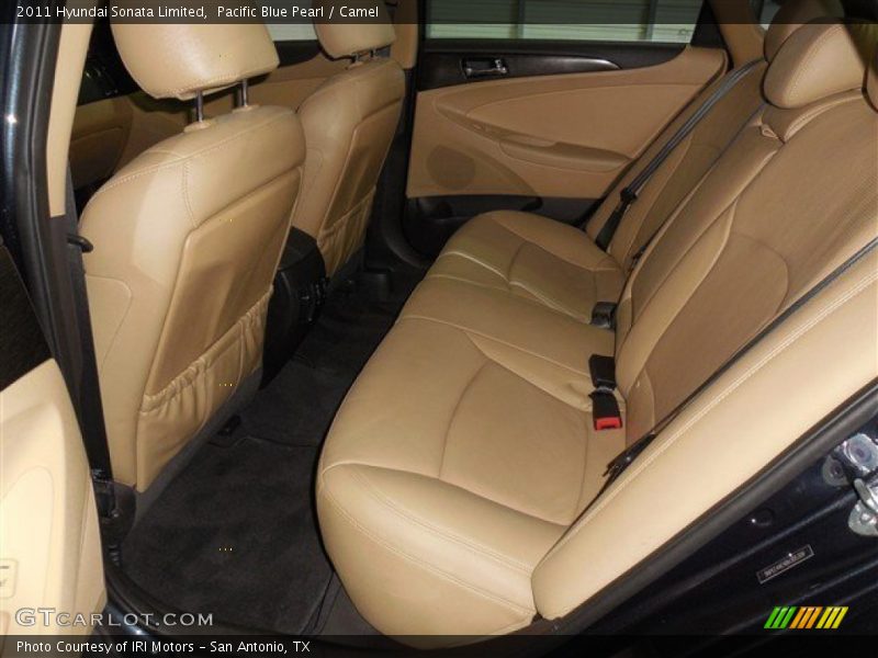 Pacific Blue Pearl / Camel 2011 Hyundai Sonata Limited