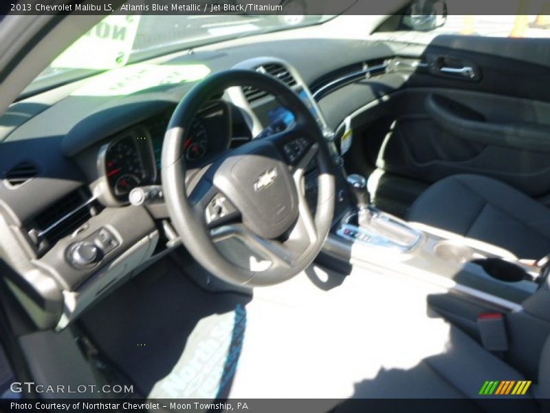 Atlantis Blue Metallic / Jet Black/Titanium 2013 Chevrolet Malibu LS