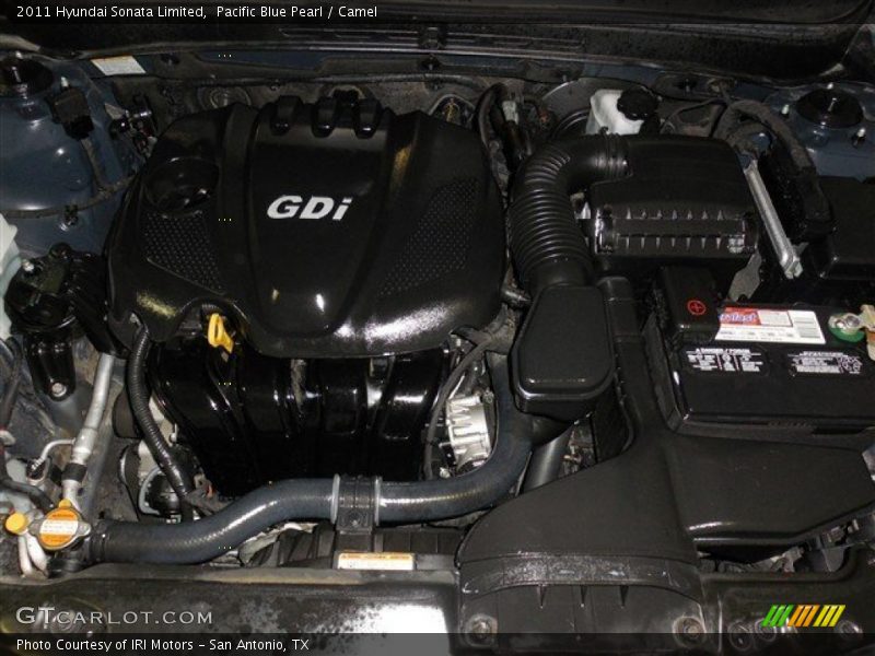 Pacific Blue Pearl / Camel 2011 Hyundai Sonata Limited