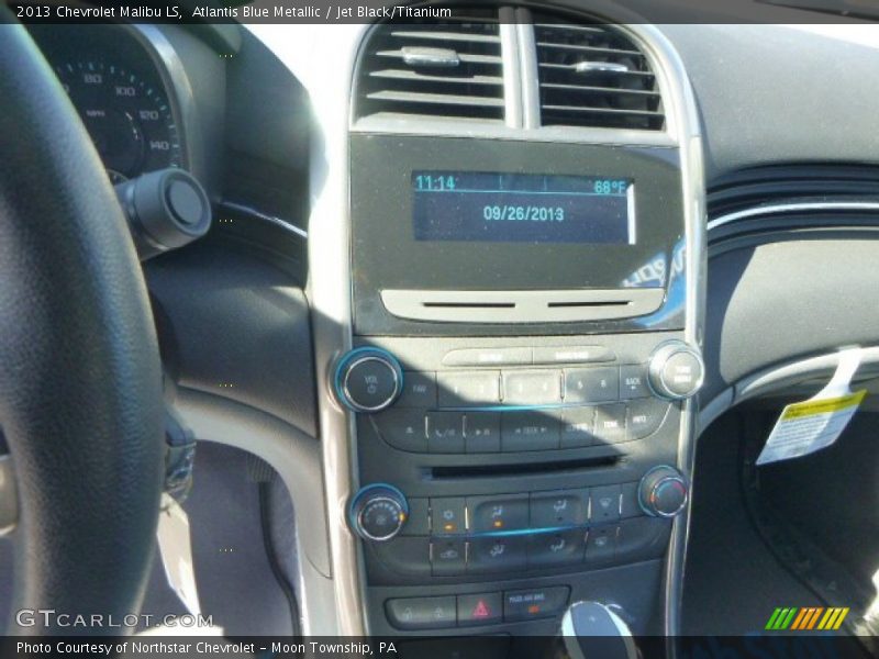 Atlantis Blue Metallic / Jet Black/Titanium 2013 Chevrolet Malibu LS