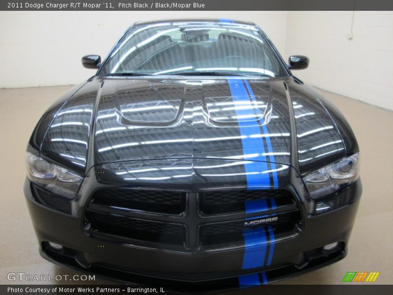 Pitch Black / Black/Mopar Blue 2011 Dodge Charger R/T Mopar '11