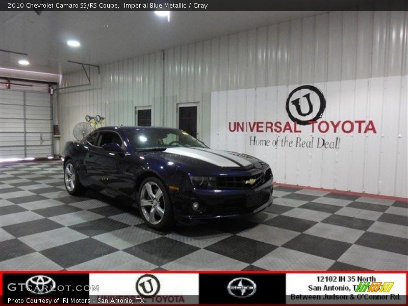 Imperial Blue Metallic / Gray 2010 Chevrolet Camaro SS/RS Coupe