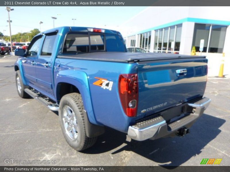 Aqua Blue Metallic / Ebony 2011 Chevrolet Colorado LT Crew Cab 4x4