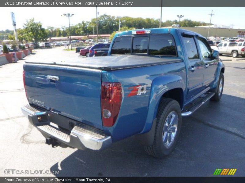 Aqua Blue Metallic / Ebony 2011 Chevrolet Colorado LT Crew Cab 4x4